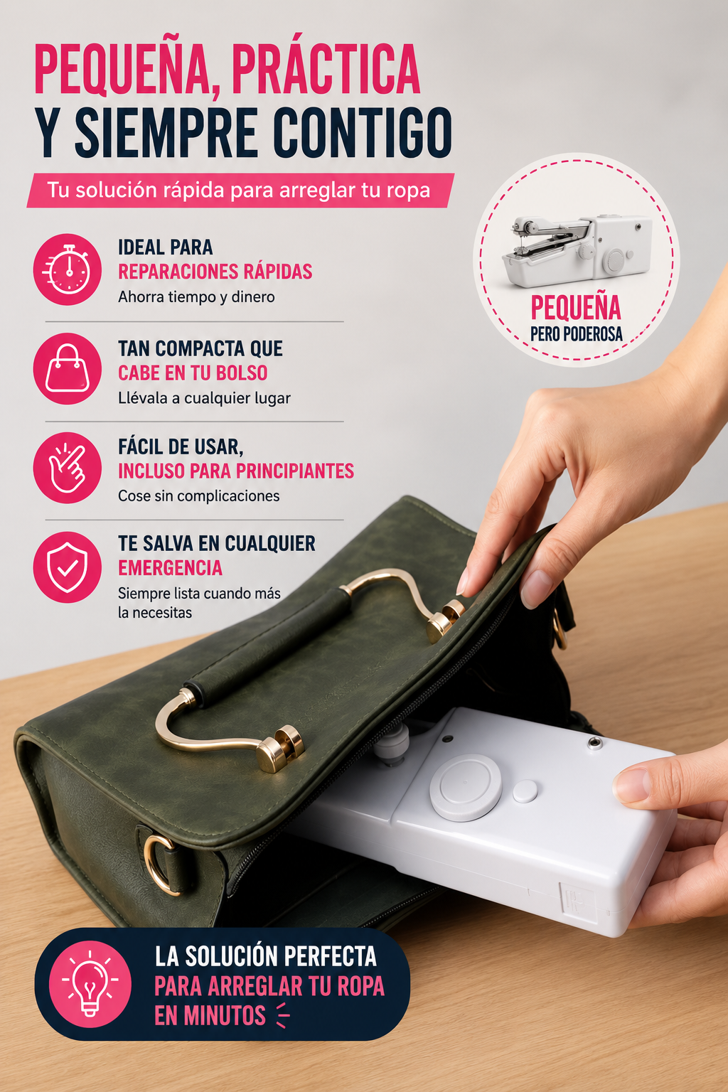 Repara tu ropa en segundos sin salir de casa!