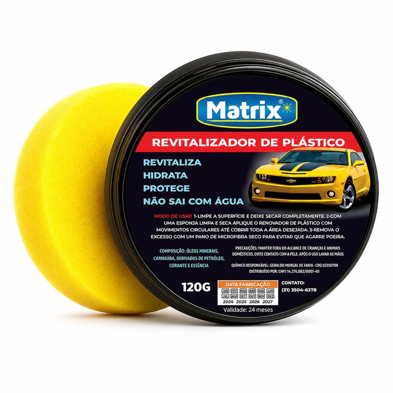Revitalizador De plastico automotivo matrix cera moto E carro para choque original