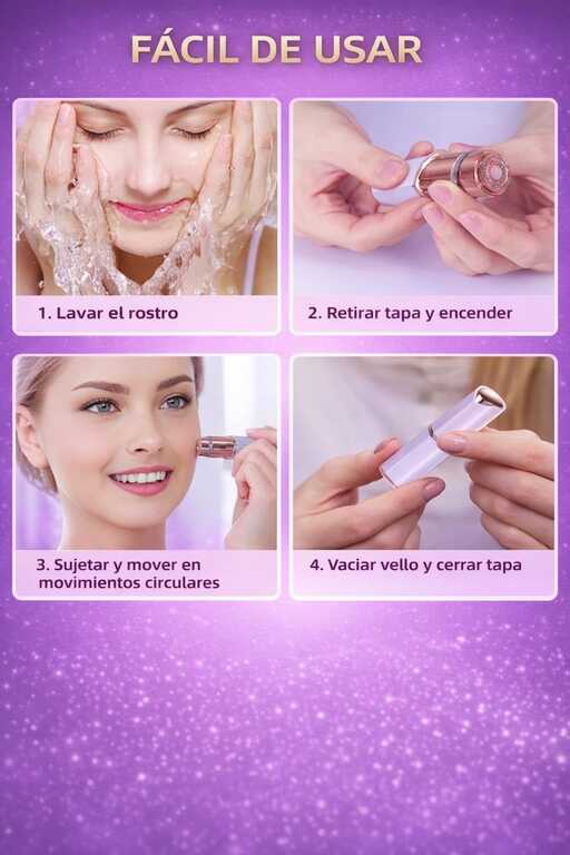 Piel suave y perfecta en segundos, sin dolor ni irritación