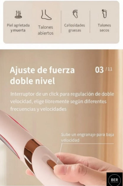 Removedor de Callos Eléctrico Portátil Recargable