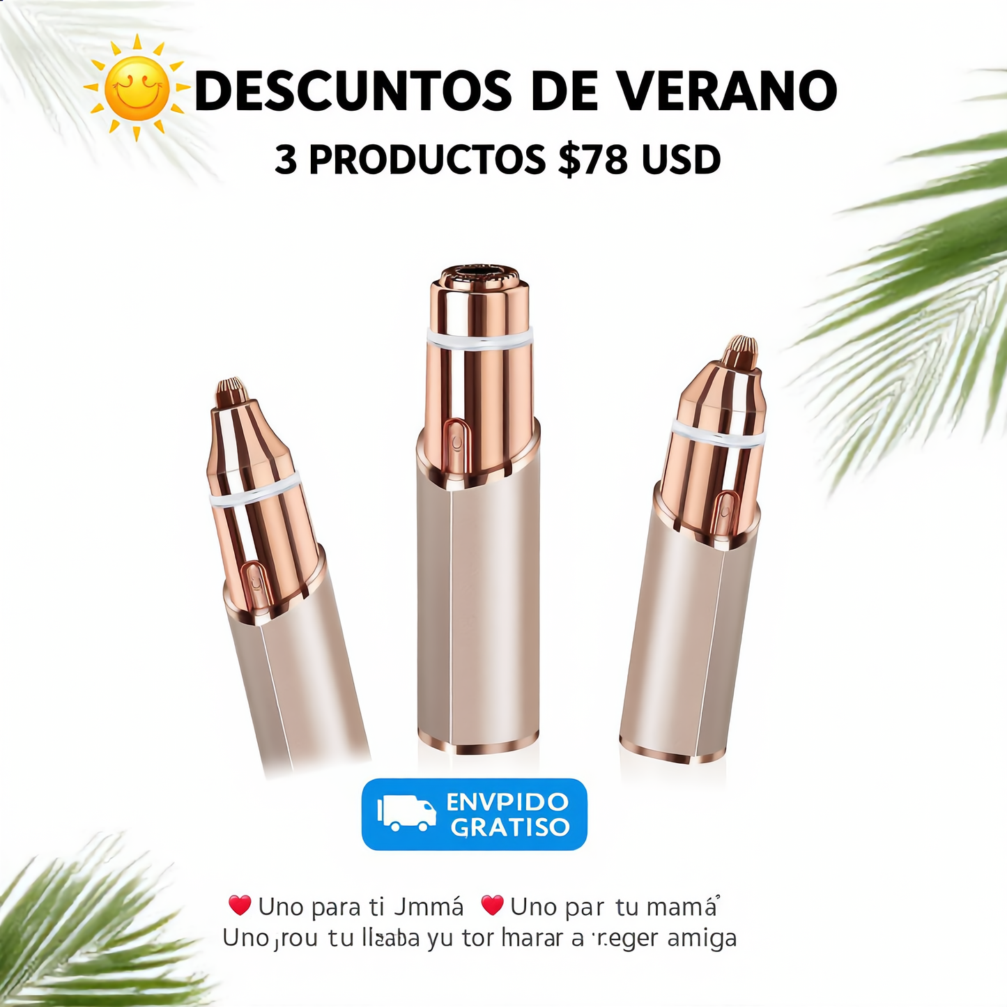 Removedor Facial 2*1  Eléctrico Sin Dolor – Piel Suave en Segundos